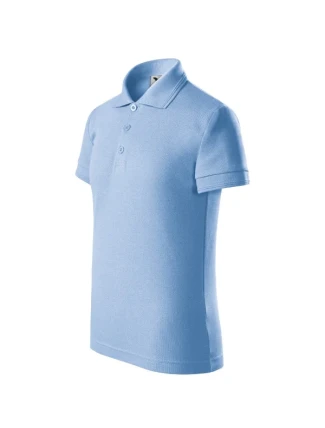 Detské tričko Pique Polo sky blue