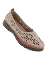 Béžové lodičky na klinoch Sergio Leone PB291