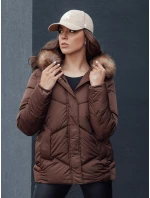 Dámska zimná bunda s kapucňou WAYWARD hnedá FashionStreet TY4529