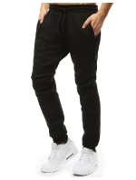 Pánske čierne tepláky FashionStreet UX4474