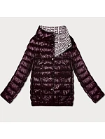 Ľahko zateplená obojstranná tmavofialová bunda Goodlookin (P21-7213/7212-295)