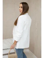 Sako s klopami elegantné ecru Sako s klopami elegantné ecru