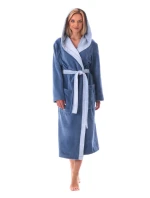 Unisex župan Tampa duo s kapucňou 3959 5456 denim - Vestis