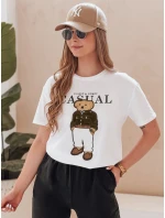 Dámske bavlnené tričko s medvedíkom MISSTARTA biele FashionStreet RY2880 Dámske bavlnené tričko s medvedíkom MISSTARTA biele FashionStreet RY2880