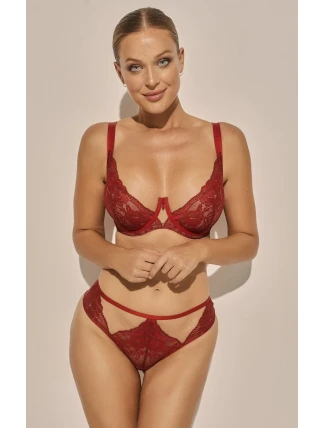 Mäkká podprsenka Kinga SC-1148 Cherry