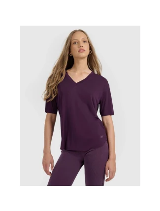 Dámske modalové tričko oversize 4F 4FRAW25TTSHF3283-50S