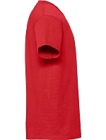 Fruit of the Loom Iconic 195 T Pánske tričko z hrubého materiálu 16.1422 červené