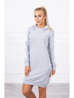 Off White šedé šaty