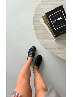 Dámske mokasíny so záhybmi, čierne, Sabley Dámske mokasíny so záhybmi, čierne, Sabley