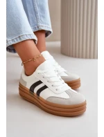 Dámske tenisky na platforme White and Grey Nesonice