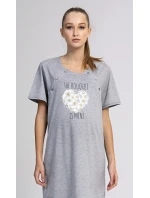 Dámska nočná košeľa materská Srdce z margarét