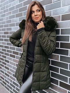 Dámska prešívaná zimná bunda LELISIA zelená FashionStreet TY4029