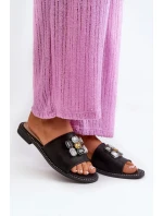 Papuče KV27-031 198614 black - Krok vo veľkom štýle