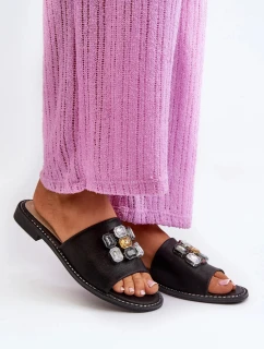 Papuče KV27-031 198614 black - Krok vo veľkom štýle