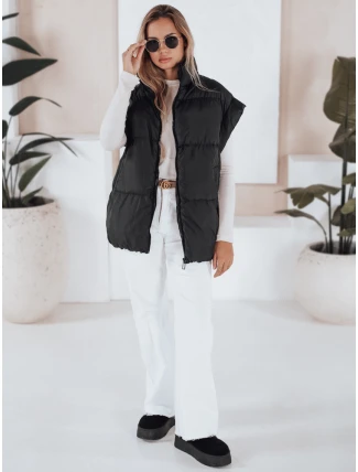 Dámska prešívaná vesta NIMIA čierna FashionStreet TY3248