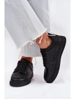 Sneakersy Damskie Big Star RR274A242 HI-POLY SYSTEM Czarne