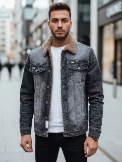 Pánska zateplená džínsová bunda čierna FashionStreet TX4725z