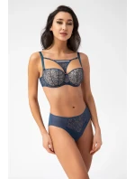 Dámska podprsenka K737 TRISH Modrá s béžovou - Gorsenia Dámska podprsenka K737 TRISH Modrá s béžovou - Gorsenia