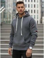 Pánska sivá mikina FashionStreet BX5942 Pánska sivá mikina FashionStreet BX5942