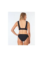 Plavková podprsenka RIP CURL Premium Surf Deep V čierna Plavková podprsenka RIP CURL Premium Surf Deep V čierna