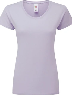 Fruit of the Loom Lady-Fit Iconic 195 T Dámske tričko z hrubej bavlny 16.1424 soft lavender