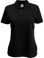 Fruit of the Loom Lady-Fit 65/35 Polo Dámske piqué polo 16.3212 čierne Fruit of the Loom Lady-Fit 65/35 Polo Dámske piqué polo 16.3212 čierne