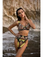 Farebné tangá V-10148 béžová/čierna/zelená - Axami Farebné tangá V-10148 béžová/čierna/zelená - Axami