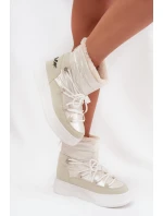 Dámske zimné topánky Lee Cooper LCJ 25 03 3815 White Dámske zimné topánky Lee Cooper LCJ 25 03 3815 White