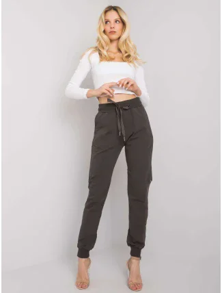 Tepláky RV DR 6896.48P tmavá khaki