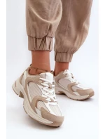 Béžové dámske tenisky športové topánky Kildia