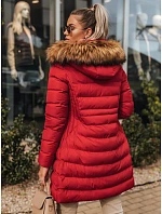 Dámska zimná bunda TERIS červená FashionStreet TY3097 Dámska zimná bunda TERIS červená FashionStreet TY3097