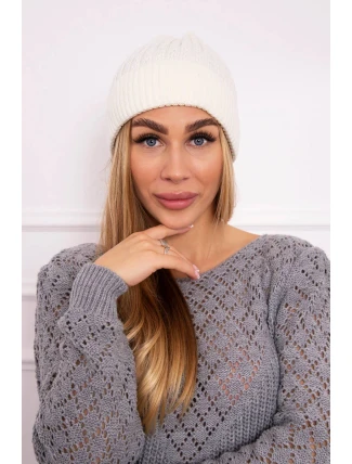 Tenká čiapka Veronica K249 ecru