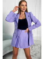 Elegantná súprava sak s fialovou sukňou