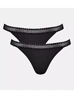 SLOGGI GO RIBBED - 2× Sloggi organické bavlnené rebrované tangá SLOGGI GO RIBBED - 2× Sloggi organické bavlnené rebrované tangá