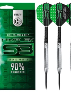 Šípky Dimplex S3 Zúžená 90% oceľová špička