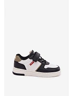 Detské tenisky na suchý zips LEVI'S KICK SE VIRV0152S Bielo-modré Detské tenisky na suchý zips LEVI'S KICK SE VIRV0152S Bielo-modré