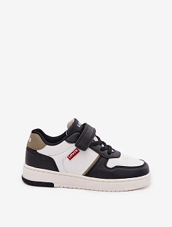 Detské tenisky na suchý zips LEVI'S KICK SE VIRV0152S Bielo-modré
