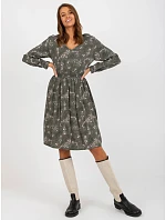 Šaty D73771M30365A v khaki farbe Šaty D73771M30365A v khaki farbe