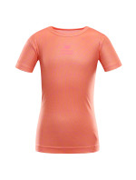 Detské rýchloschnúce tričko ALPINE PRO BASIKO neónovo oranžové