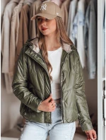 Dámska prechodná prešívaná bunda s kapucňou NIVESSO zelená FashionStreet TY4857 Dámska prechodná prešívaná bunda s kapucňou NIVESSO zelená FashionStreet TY4857