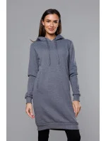 Tmavosivá dlhá tepláková mikina (YS10005-5)