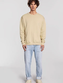 Fruit of the Loom Iconic Premium Set-In Sweat Mikina z hrubej bavlny 16.2282 desert sand