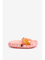 Dziecięce Piankowe Klapki Dinozaur Jasnoróżowe Dario