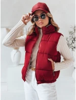 URBANELLE dámska prešívaná vesta bordová FashionStreet TY4972 URBANELLE dámska prešívaná vesta bordová FashionStreet TY4972