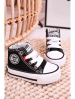 Dziecięce Wysokie Trampki Z Suwakiem BIG STAR HH374188 Czarne