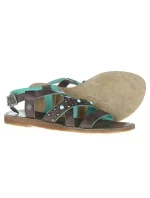 Dámske sandále Lola Lady W WL141650-30 -Tmavo hnedé s tyrkysovou - Wrangler