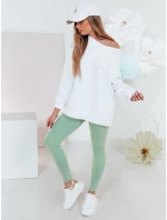 Dámske legíny s vysokým pásom SOFLEGG svetlozelené FashionStreet UY2509
