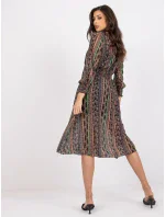 Šaty DHJ SK 15177 1.04P čierna a béžová