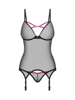 Dámsky zvodný korzet Novenes Corset black - Obsessive Dámsky zvodný korzet Novenes Corset black - Obsessive