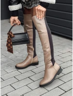 Dámske dlhé kávové topánky LONGDIT FashionStreet ZY0501